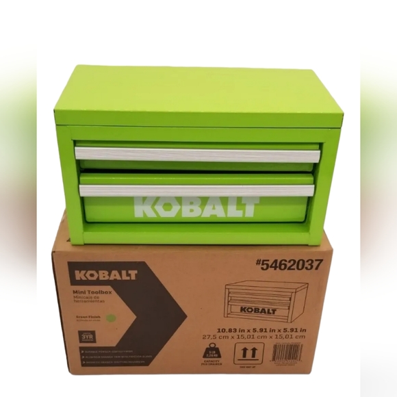 Kobalt Other - KOBALT 25TH ANNIVERSARY KOBALT MINI TOOL BOX (LIME GREEN) #5462037 NIB